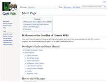 Tablet Screenshot of cohwiki.slitherine.com